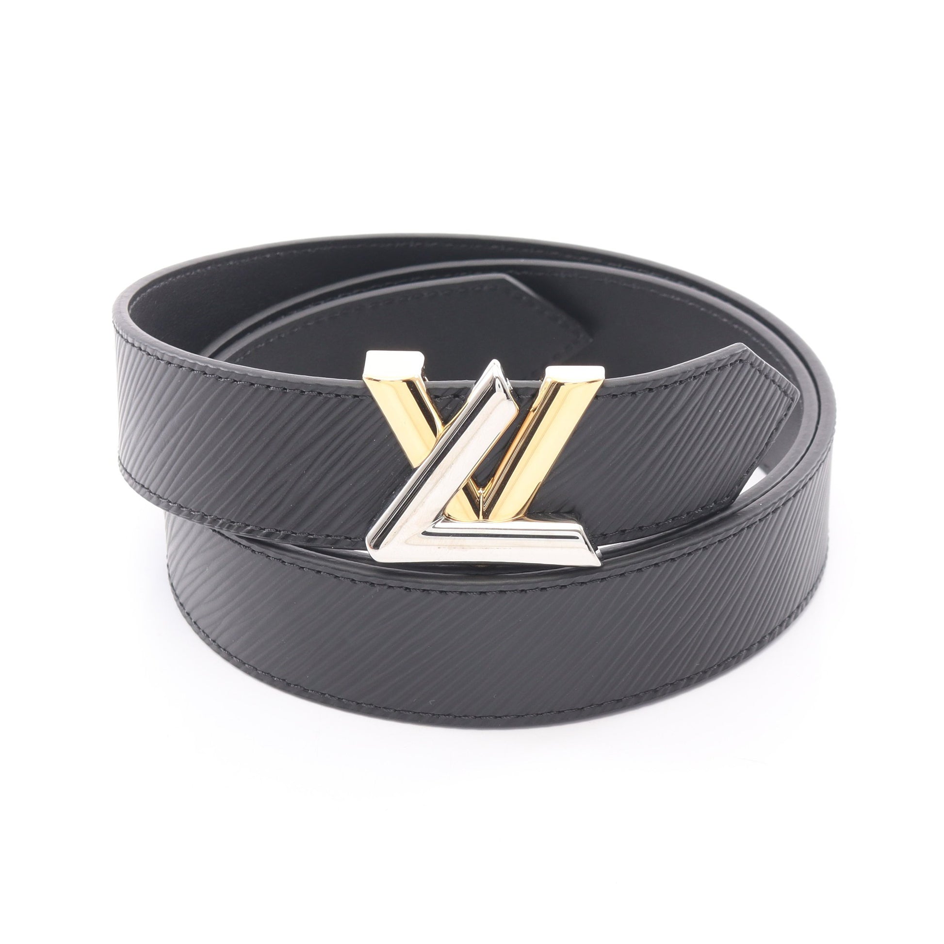 サンチュールツイスト エピ コンビ金具 ベルト レザー ブラック ルイヴィトン 財布・小物 LOUIS VUITTON