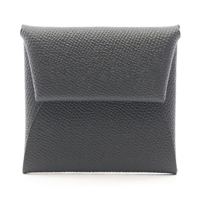 バスティア コインケース ヴォーエプソン ブラック シルバー金具 W刻印 エルメス 財布・小物 HERMES