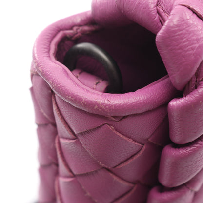 イントレチャート ショルダーバッグ ショルダーバッグ レザー パープル ボッテガヴェネタ バッグ BOTTEGA VENETA