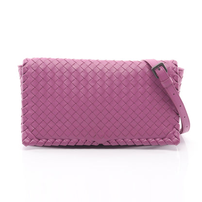 イントレチャート ショルダーバッグ ショルダーバッグ レザー パープル ボッテガヴェネタ バッグ BOTTEGA VENETA