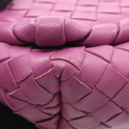 イントレチャート ショルダーバッグ ショルダーバッグ レザー パープル ボッテガヴェネタ バッグ BOTTEGA VENETA