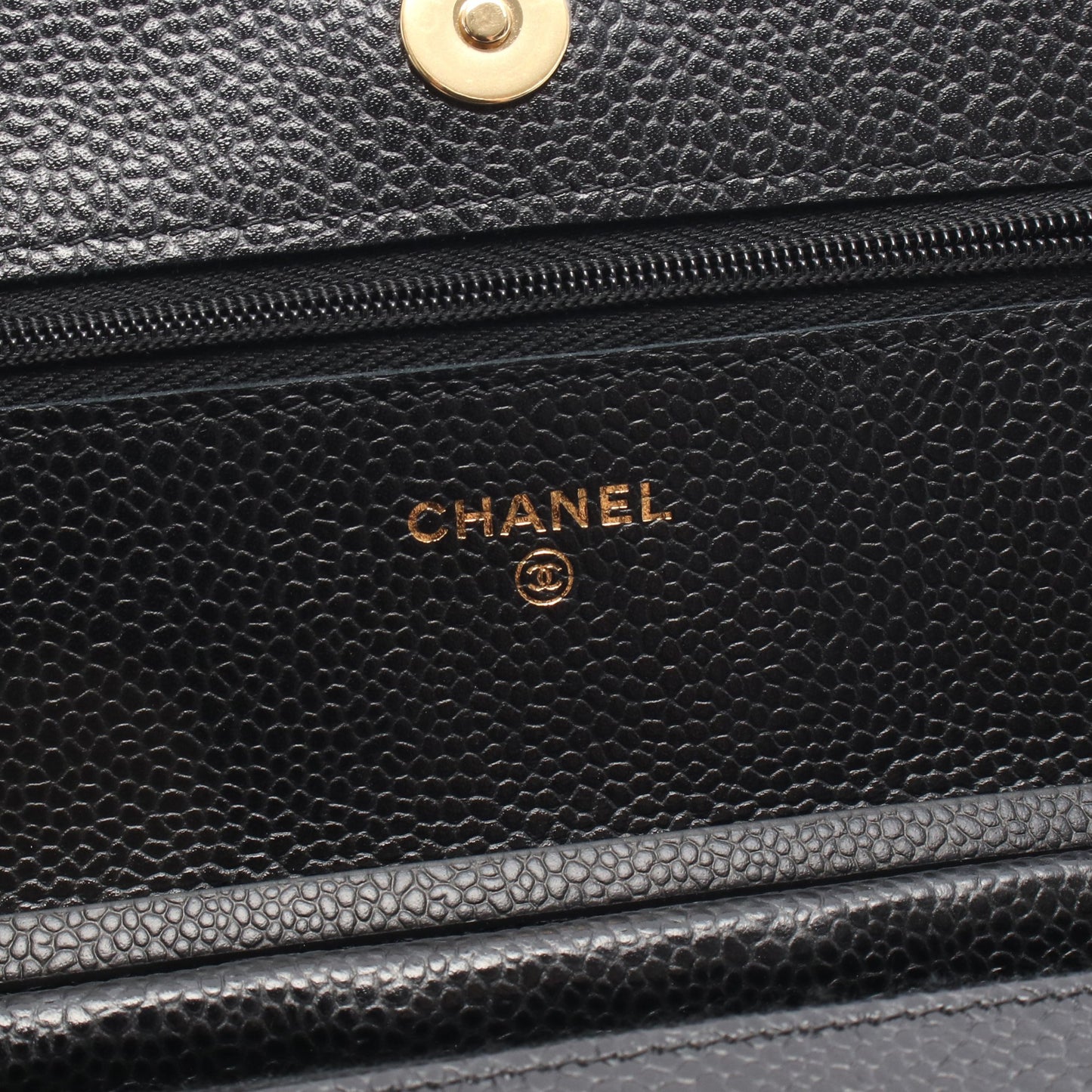 マトラッセ チェーンウォレット キャビアスキン ブラック ゴールド金具 シャネル バッグ CHANEL