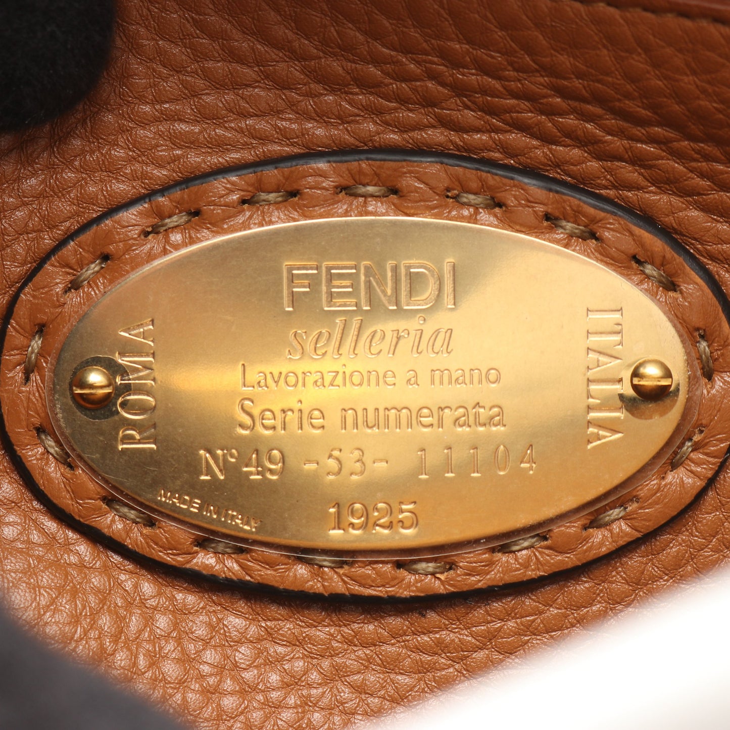 ピーカブー レギュラー セレリア 2WAY ハンドバッグ レザー ホワイト ネイビー フェンディ バッグ FENDI
