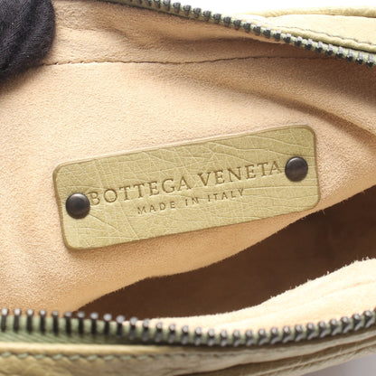 イントレチャート ショルダーバッグ レザー ライトグリーン ボッテガヴェネタ バッグ BOTTEGA VENETA