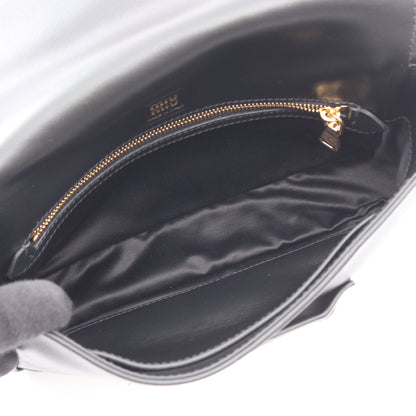 CRM FINE CALF ペニー ハンドバッグ レザー ブラック ミュウミュウ バッグ miu miu
