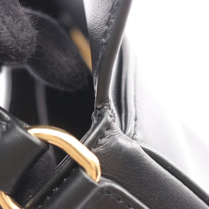 CRM FINE CALF ペニー ハンドバッグ レザー ブラック ミュウミュウ バッグ miu miu