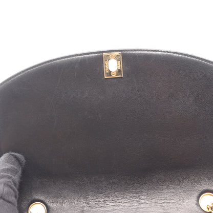 マトラッセ ダイアナフラップ チェーンショルダーバッグ ラムスキン ブラック ゴールド金具 シャネル バッグ CHANEL
