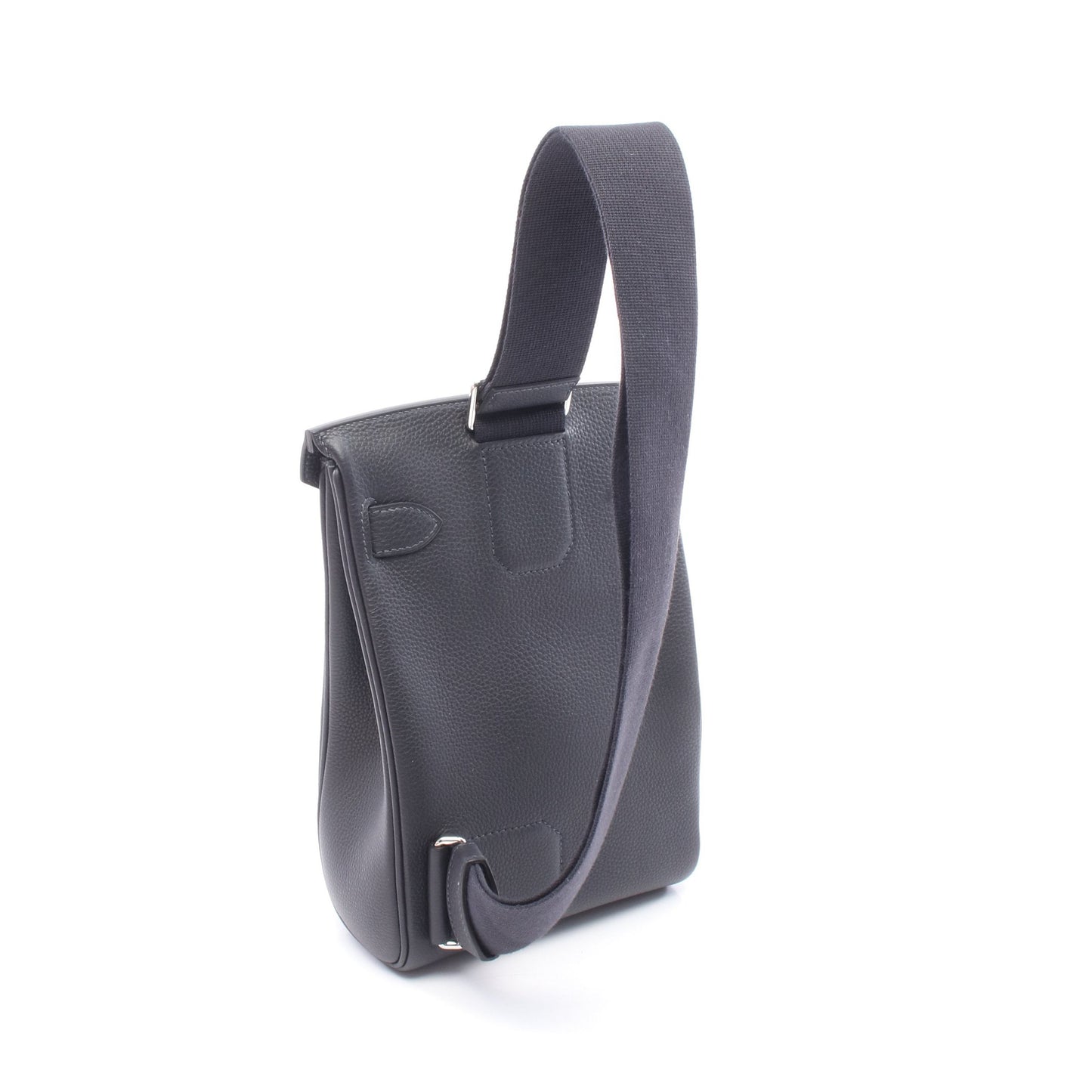 ケリーアッカドPM キャバン ボディバッグ トゴ ダークネイビー シルバー金具 W刻印 エルメス バッグ HERMES