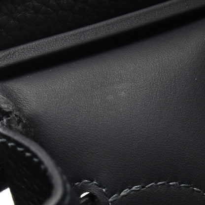 ケリーアッカドPM キャバン ボディバッグ トゴ ダークネイビー シルバー金具 W刻印 エルメス バッグ HERMES