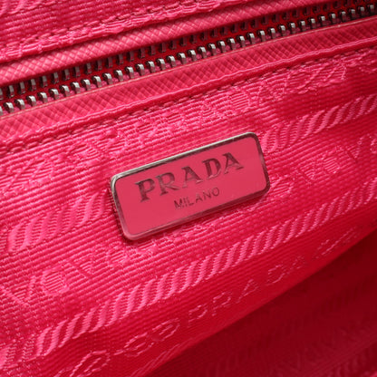 2WAY チェーンハンドバッグ ナイロン レザー ピンク プラダ バッグ PRADA