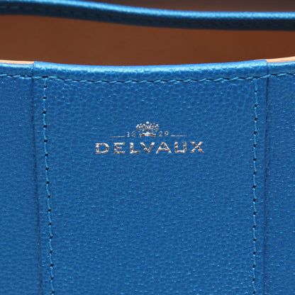 ブリヨンPM 2WAY ハンドバッグ レザー ブルー デルヴォー バッグ DELVAUX