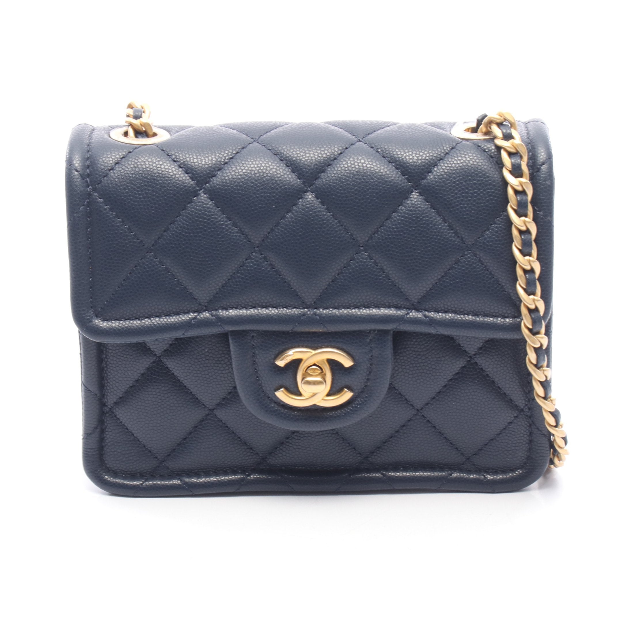 美品CHANELビコローレチェーンショルダーバッグキャビアヴィンテージマトラッセ CHANEL - 美品CHANELビコローレチェーンショルダーバッグキャビア