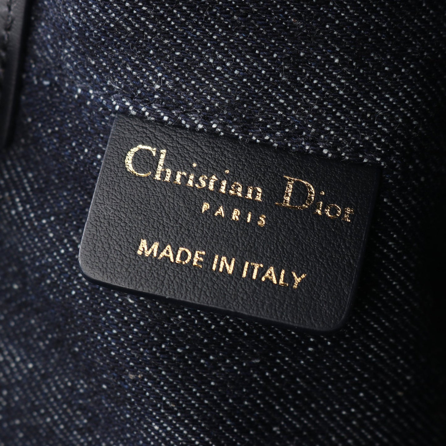 Toujours バッグ ミディアム グラフィックカナージュ ハンドバッグ デニム レザー ネイビー クリスチャンディオール バッグ Christian Dior