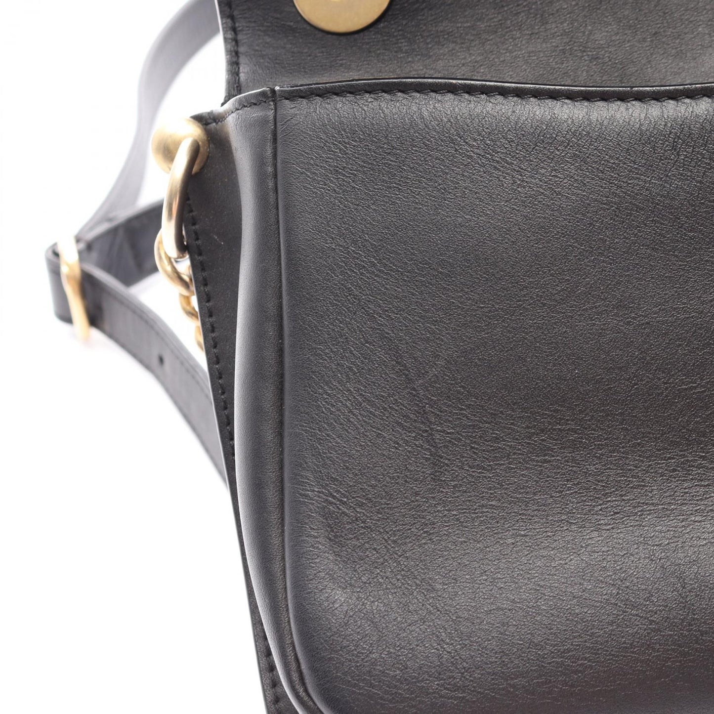 マトラッセ 2WAY チェーンショルダーバッグ レザー ブラック ゴールド金具 シャネル バッグ CHANEL
