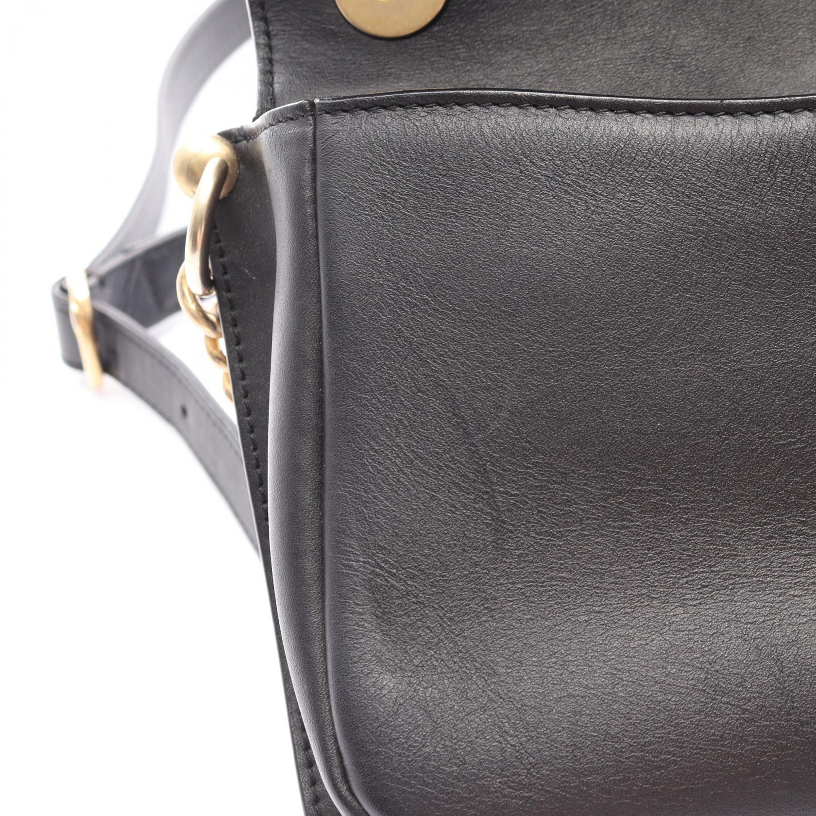 マトラッセ 2WAY チェーンショルダーバッグ レザー ブラック ゴールド金具 シャネル バッグ CHANEL