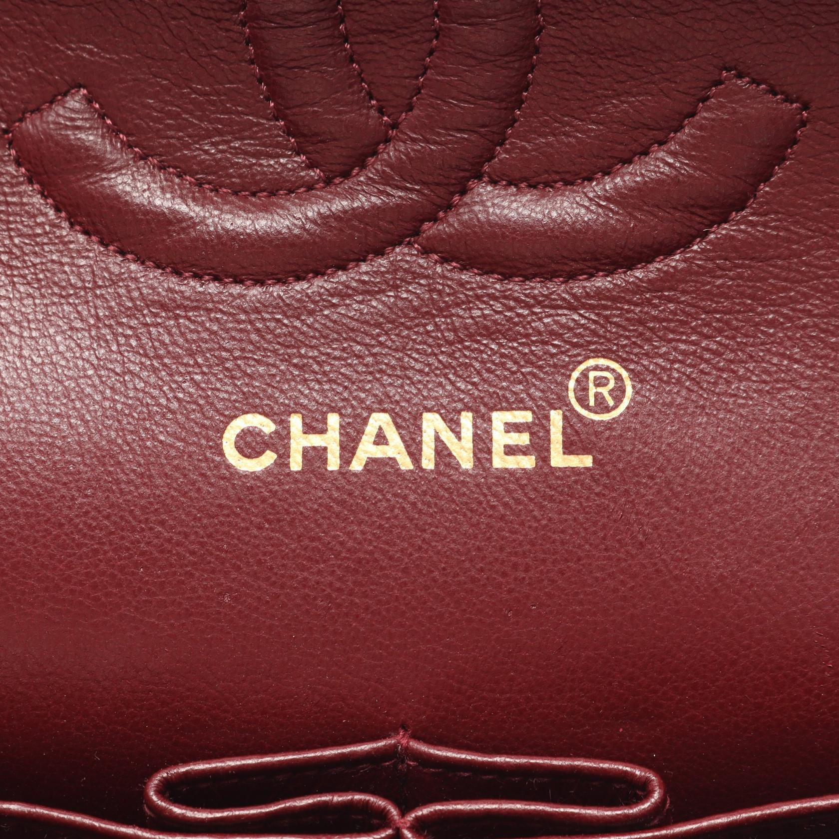 マトラッセ Wフラップ Wチェーンショルダーバッグ ラムスキン ブラック ゴールド金具 シャネル バッグ CHANEL