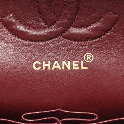 マトラッセ Wフラップ Wチェーンショルダーバッグ ラムスキン ブラック ゴールド金具 シャネル バッグ CHANEL