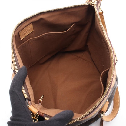 パレルモPM モノグラム 2WAY ハンドバッグ PVC レザー ブラウン ルイヴィトン バッグ LOUIS VUITTON