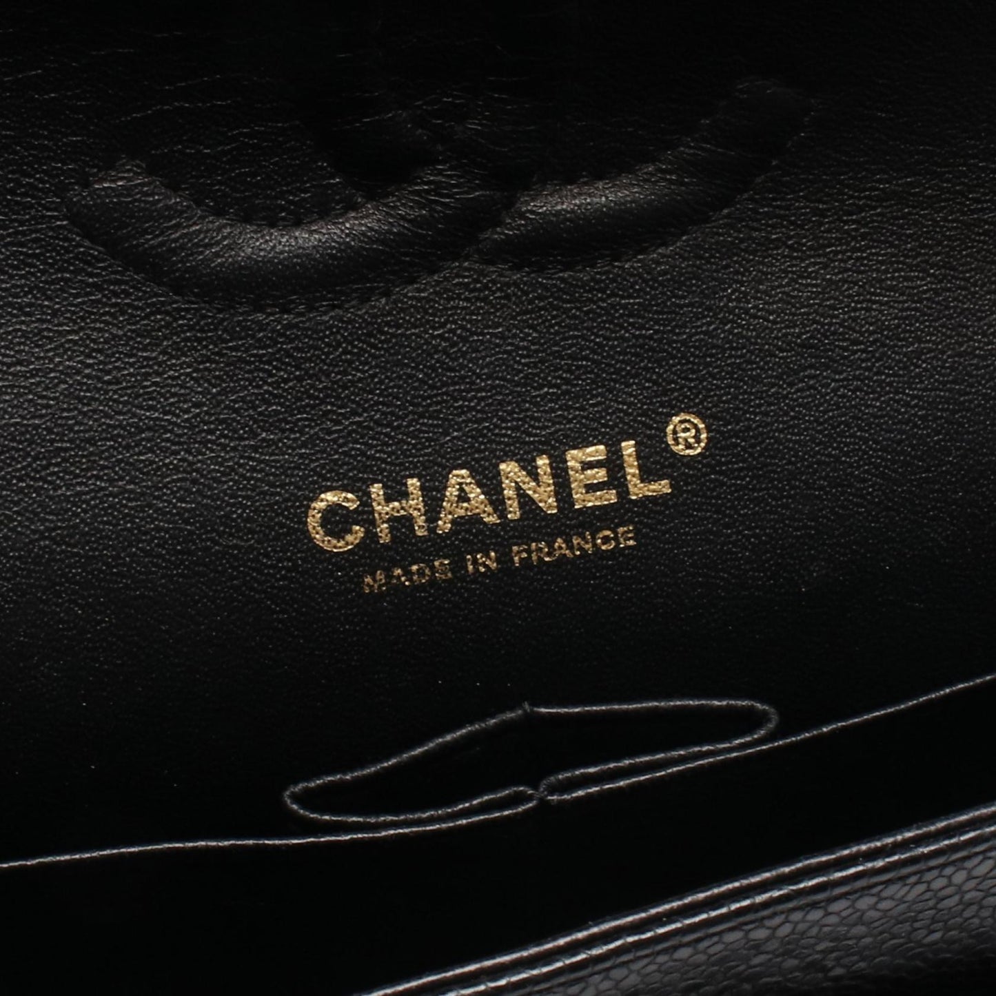 マトラッセ Wフラップ Wチェーンショルダーバッグ キャビアスキン ブラック ゴールド金具 シャネル バッグ CHANEL