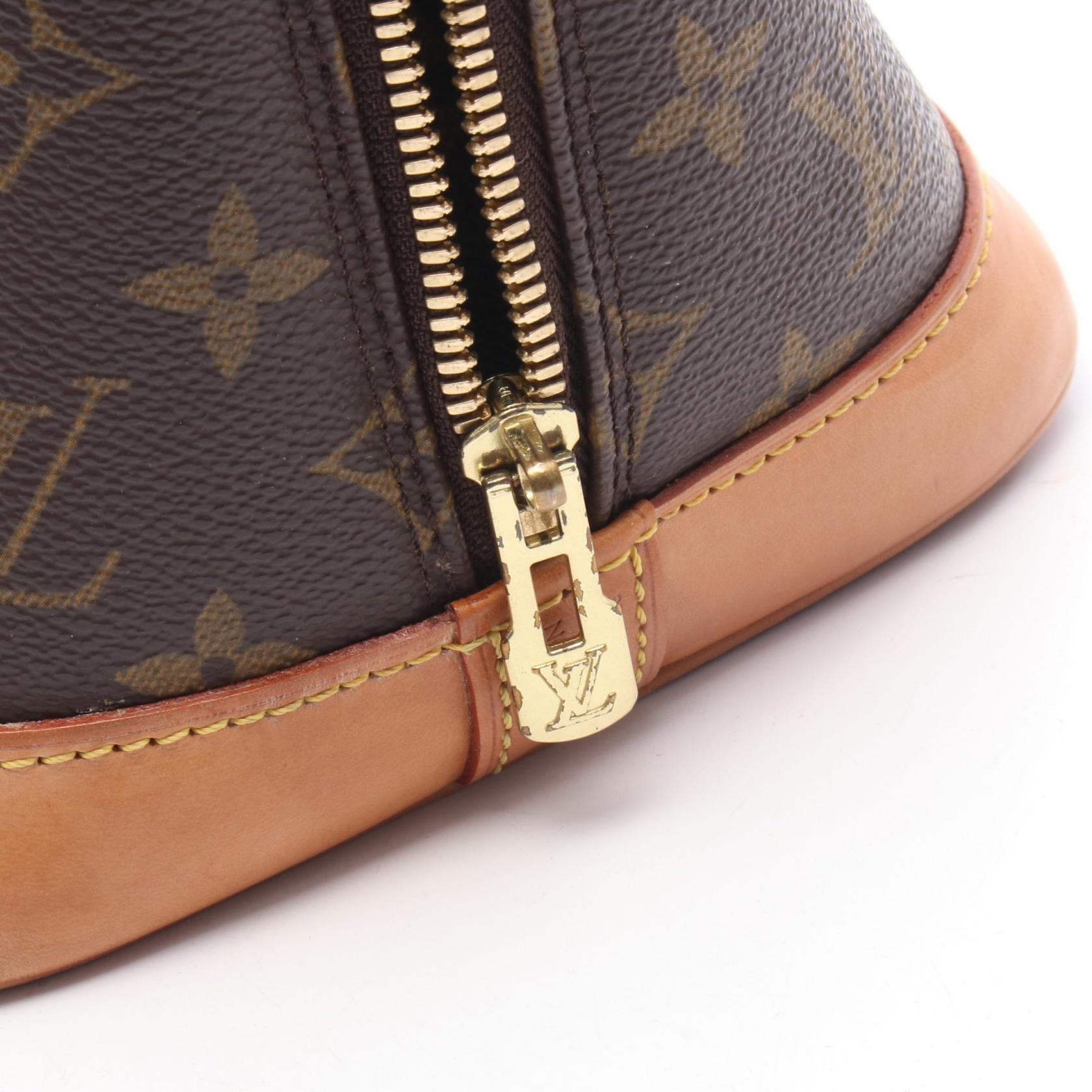 アルマPM モノグラム ハンドバッグ PVC レザー ブラウン ルイヴィトン バッグ LOUIS VUITTON