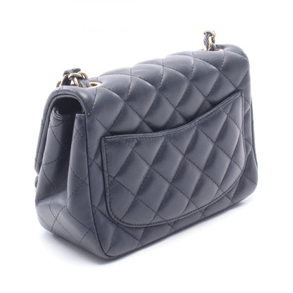ミニマトラッセ チェーンショルダーバッグ ラムスキン ネイビー ゴールド金具 シャネル バッグ CHANEL