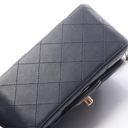 ミニマトラッセ チェーンショルダーバッグ ラムスキン ネイビー ゴールド金具 シャネル バッグ CHANEL