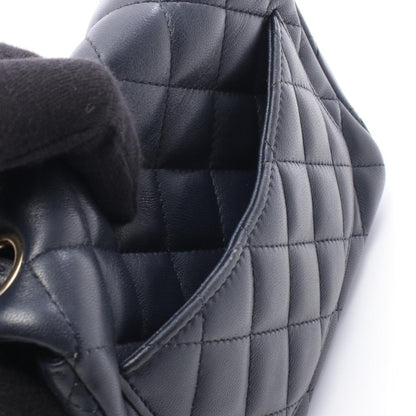 ミニマトラッセ チェーンショルダーバッグ ラムスキン ネイビー ゴールド金具 シャネル バッグ CHANEL