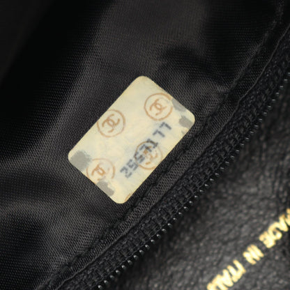 ココマーク ダイヤステッチ タッセル チェーンショルダーバッグ ラムスキン ブラック ゴールド金具 シャネル バッグ CHANEL