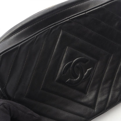 ココマーク ダイヤステッチ タッセル チェーンショルダーバッグ ラムスキン ブラック ゴールド金具 シャネル バッグ CHANEL