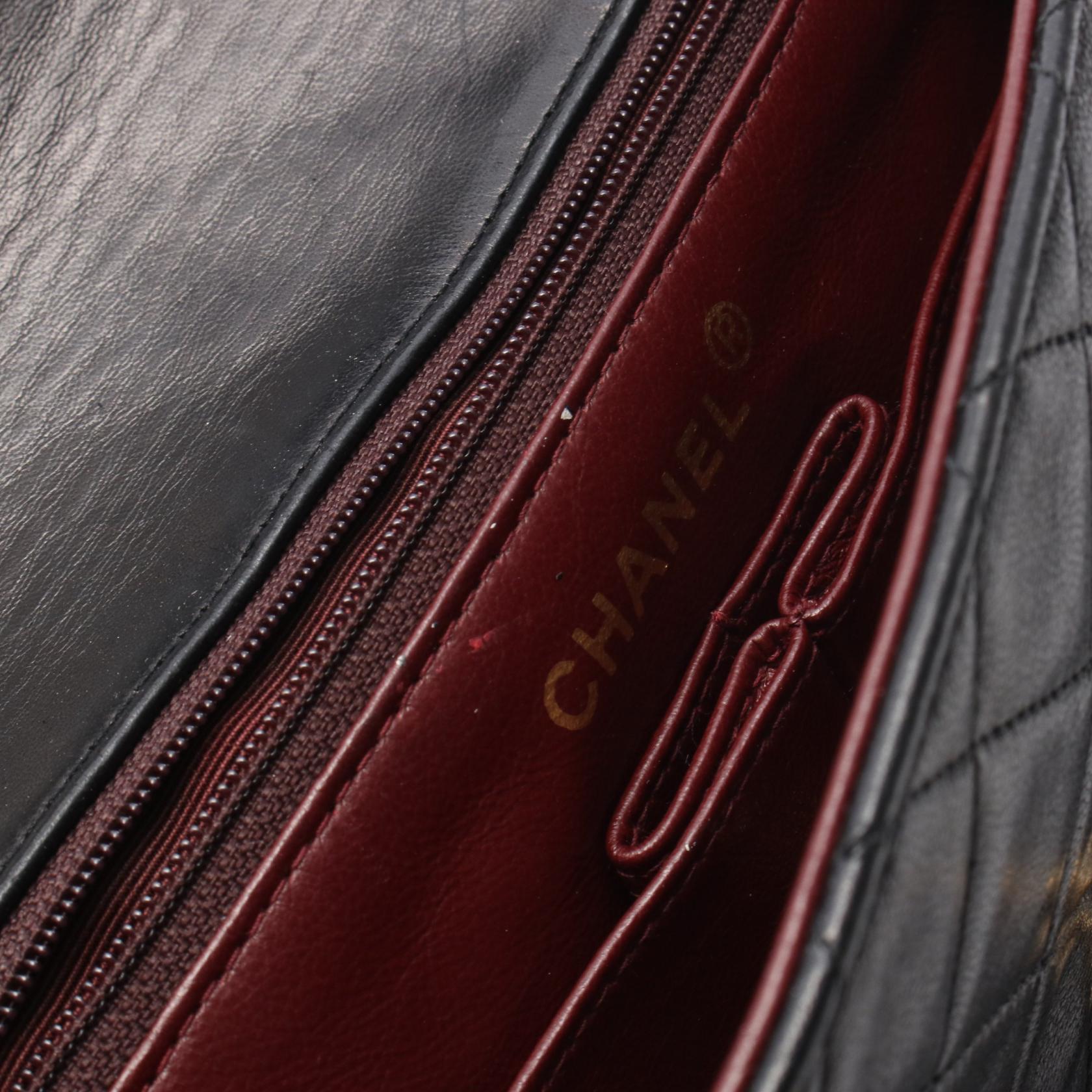ミニマトラッセ20 チェーンショルダーバッグ ラムスキン ブラック ゴールド金具 シャネル バッグ CHANEL