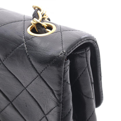 ミニマトラッセ20 チェーンショルダーバッグ ラムスキン ブラック ゴールド金具 シャネル バッグ CHANEL
