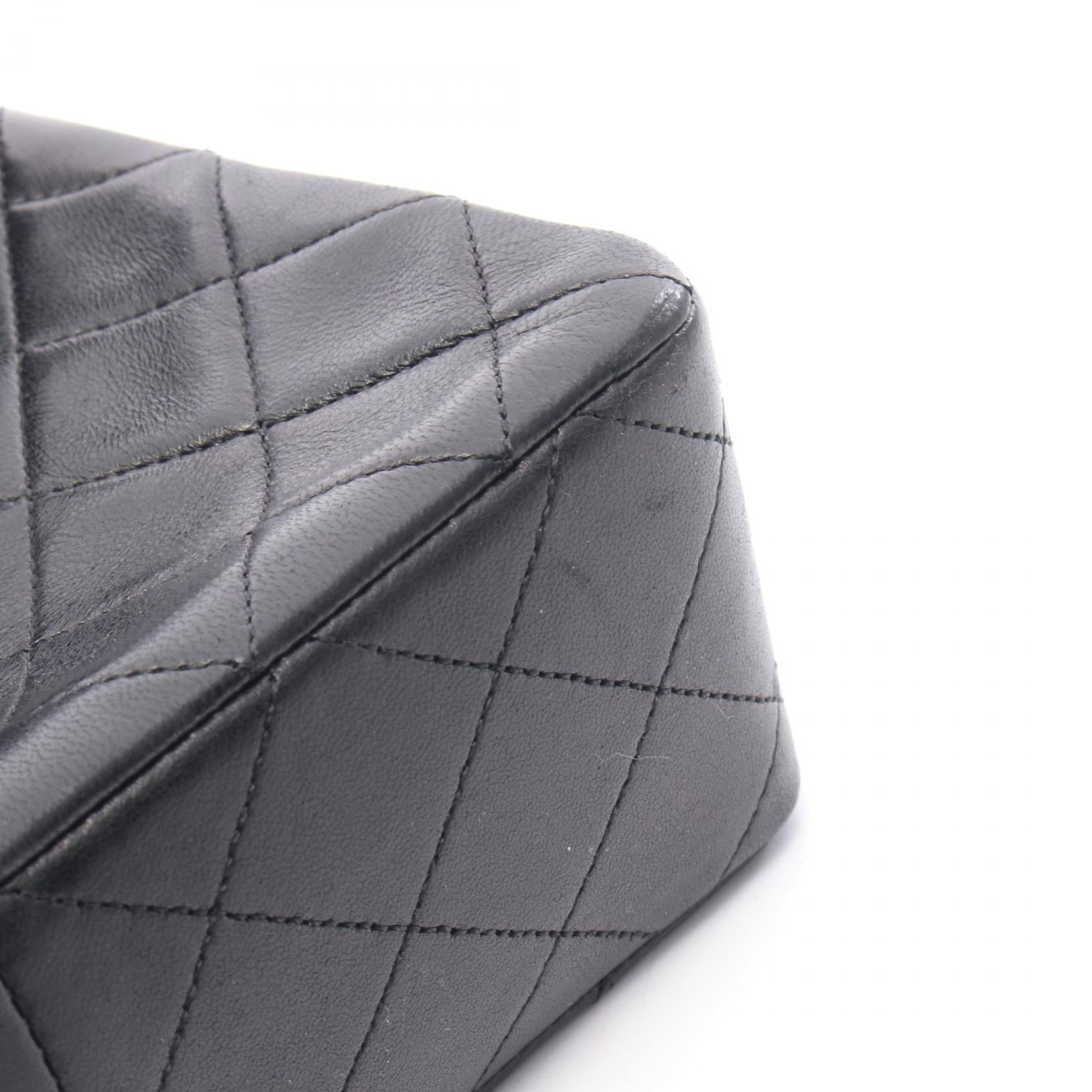 ミニマトラッセ20 チェーンショルダーバッグ ラムスキン ブラック ゴールド金具 シャネル バッグ CHANEL