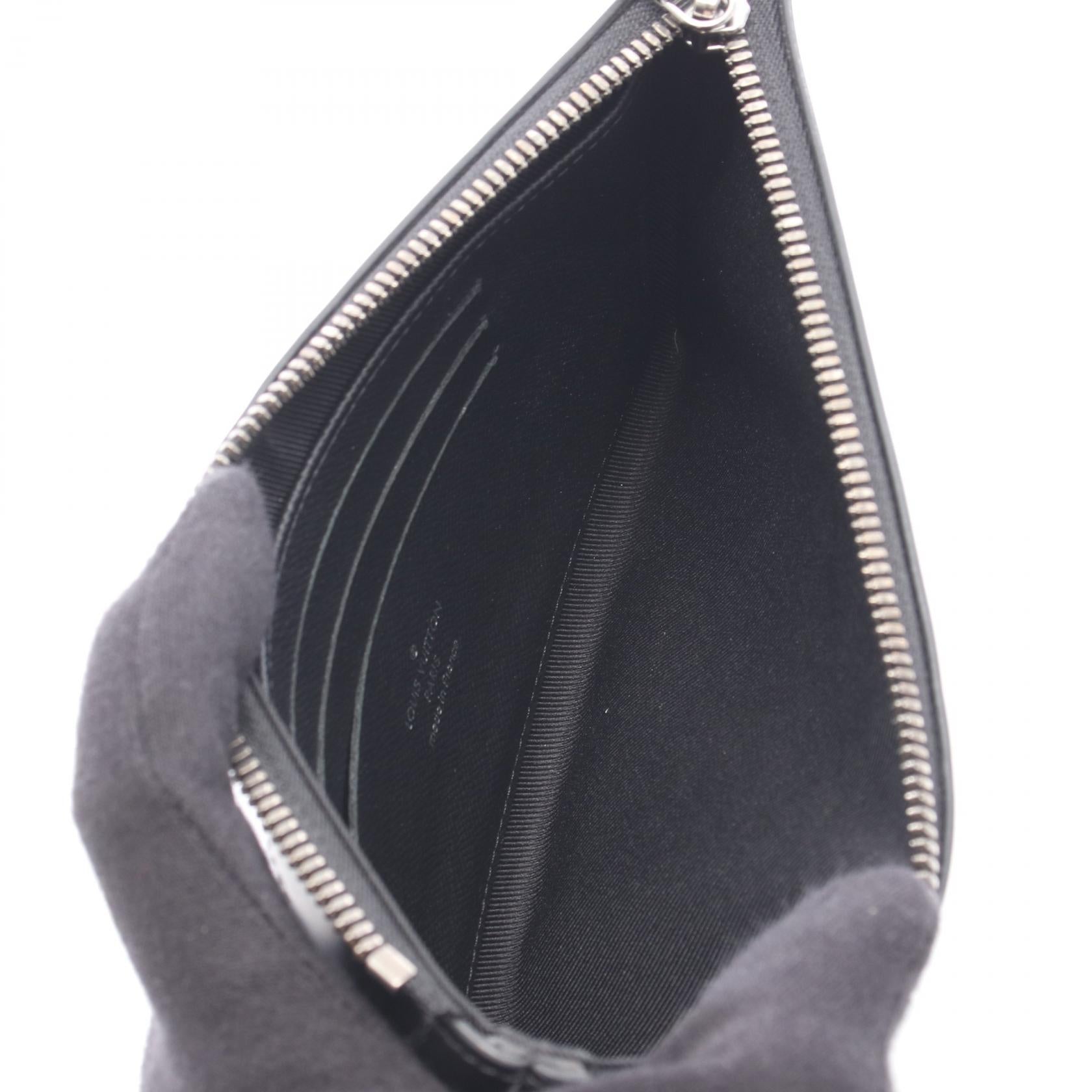 ポシェット ディスカバリー PM モノグラムエクリプス クラッチバッグ PVC レザー ブラック ルイヴィトン バッグ LOUIS VUITTON