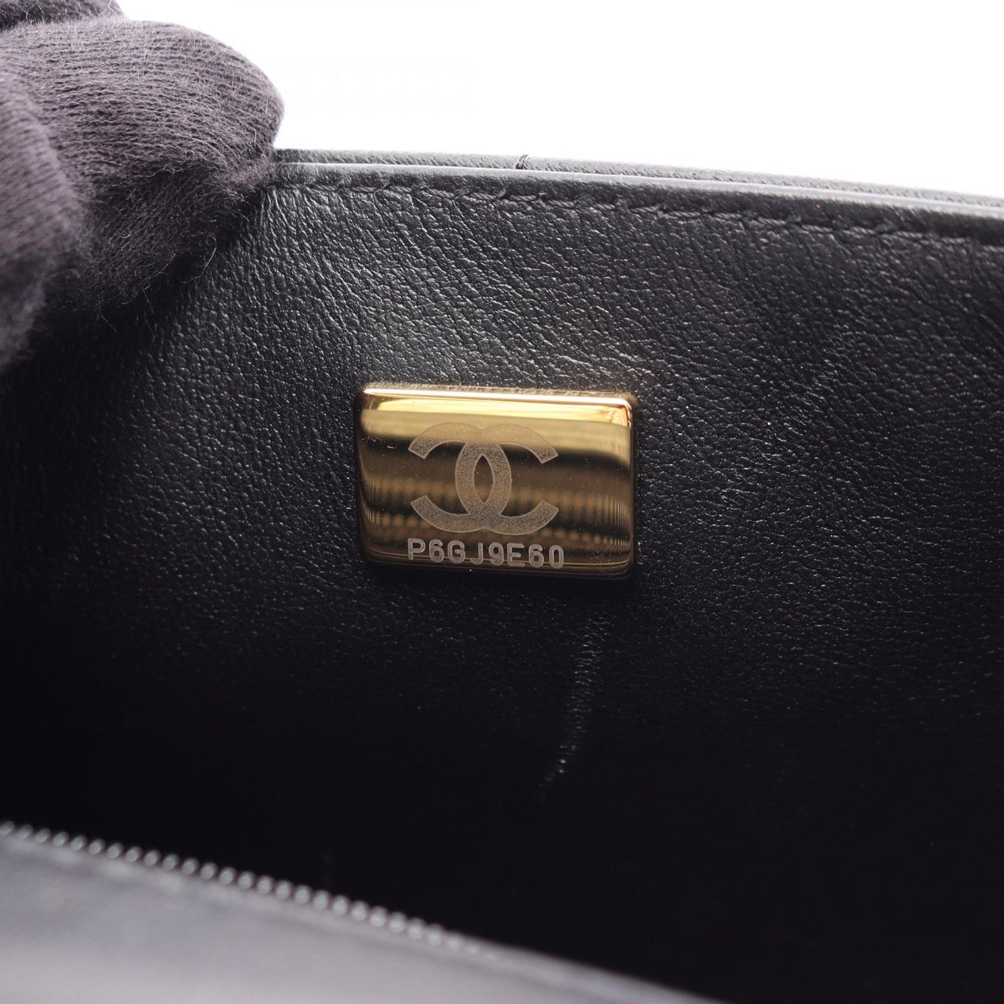 チョコバー ミニフラップ チェーンショルダーバッグ ラムスキン ブラック ゴールド金具 シャネル バッグ CHANEL