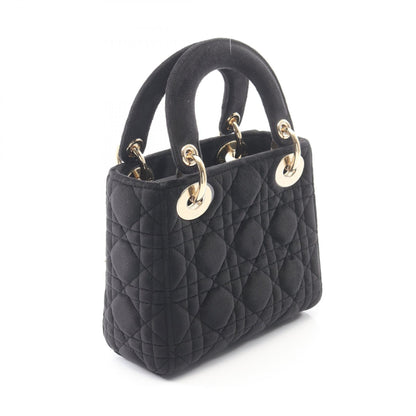 レディディオール ミニ カナージュ 2WAY ハンドバッグ ベロア ブラック クリスチャンディオール バッグ Christian Dior
