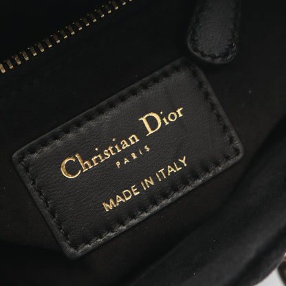 レディディオール ミニ カナージュ 2WAY ハンドバッグ ベロア ブラック クリスチャンディオール バッグ Christian Dior