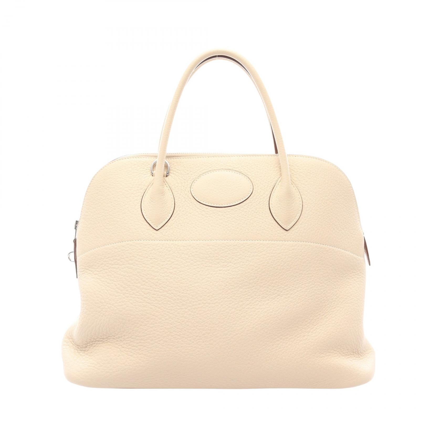 ボリード35 パルシュマン ハンドバッグ トリヨンクレマンス ライトベージュ シルバー金具 □M刻印 エルメス バッグ HERMES