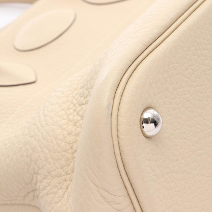 ボリード35 パルシュマン ハンドバッグ トリヨンクレマンス ライトベージュ シルバー金具 □M刻印 エルメス バッグ HERMES
