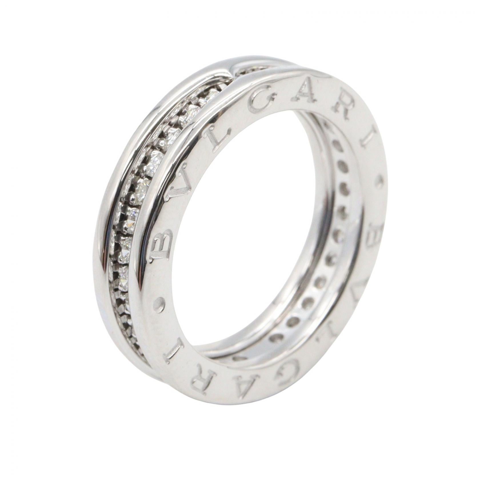 B-zero1 ビーゼロワン ダイヤ リング リング 指輪 K18WG ダイヤモンド ホワイトゴールド クリア ブルガリ アクセサリー BVLGARI