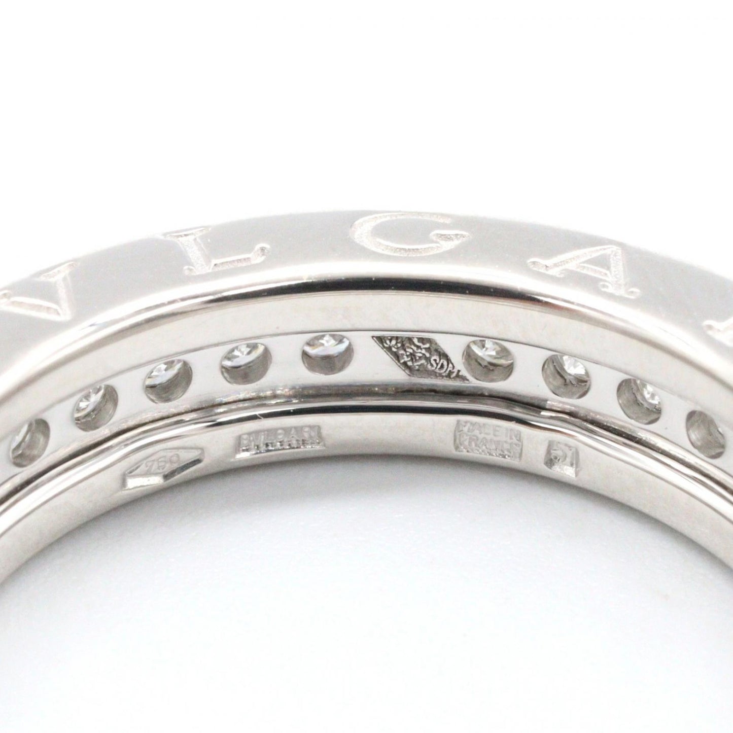 B-zero1 ビーゼロワン ダイヤ リング リング 指輪 K18WG ダイヤモンド ホワイトゴールド クリア ブルガリ アクセサリー BVLGARI