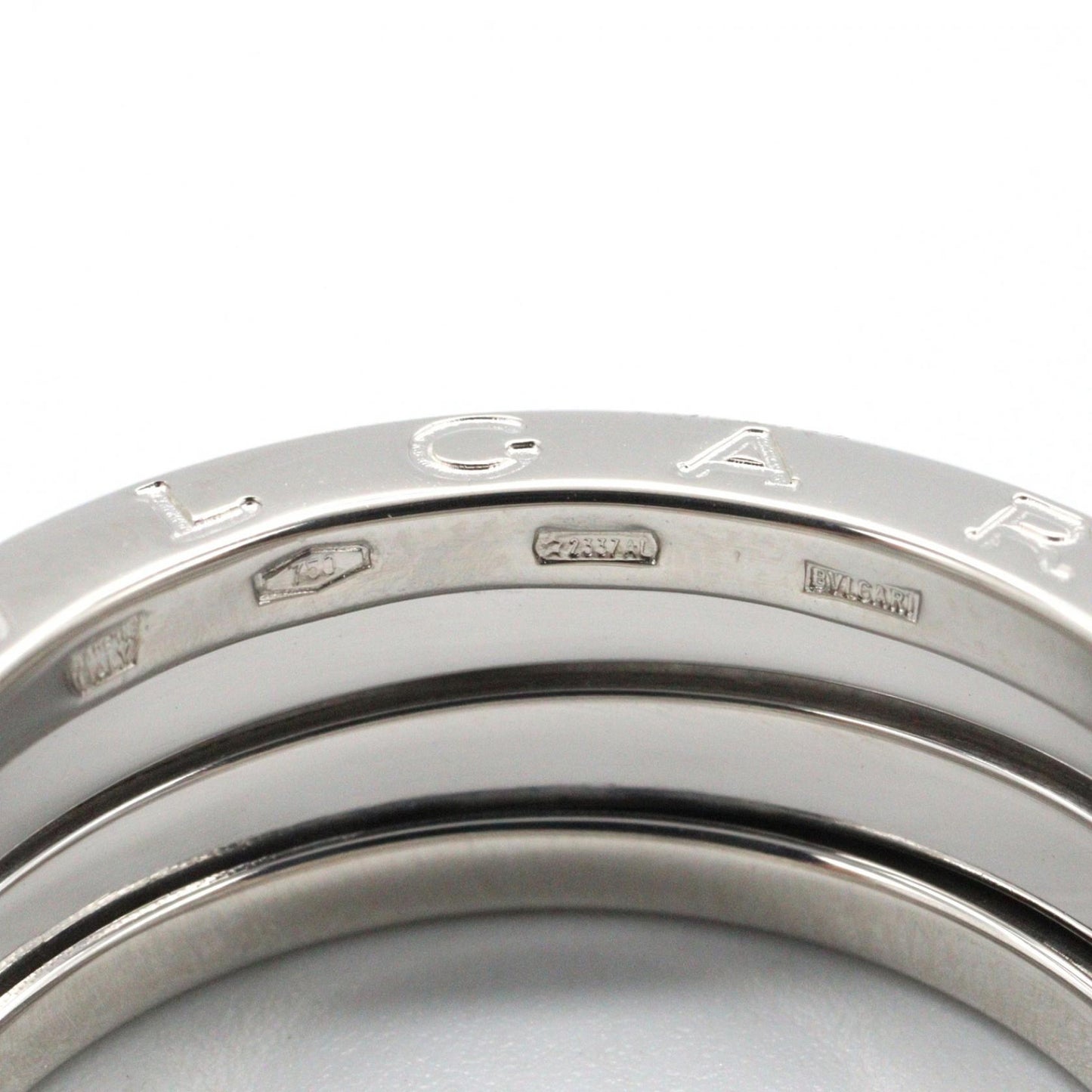 B-zero1 ビーゼロワン リング 3バンド リング 指輪 K18WG ホワイトゴールド ブルガリ アクセサリー BVLGARI