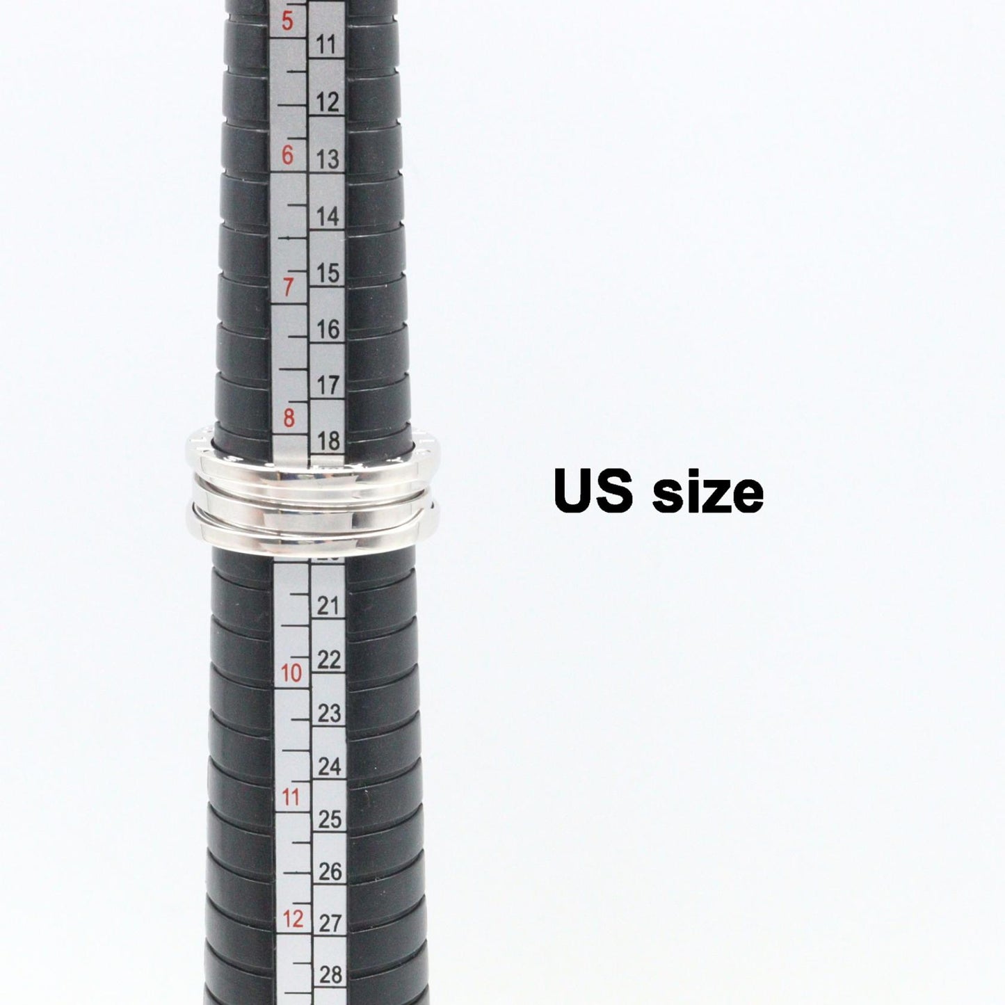 B-zero1 ビーゼロワン リング 3バンド リング 指輪 K18WG ホワイトゴールド ブルガリ アクセサリー BVLGARI