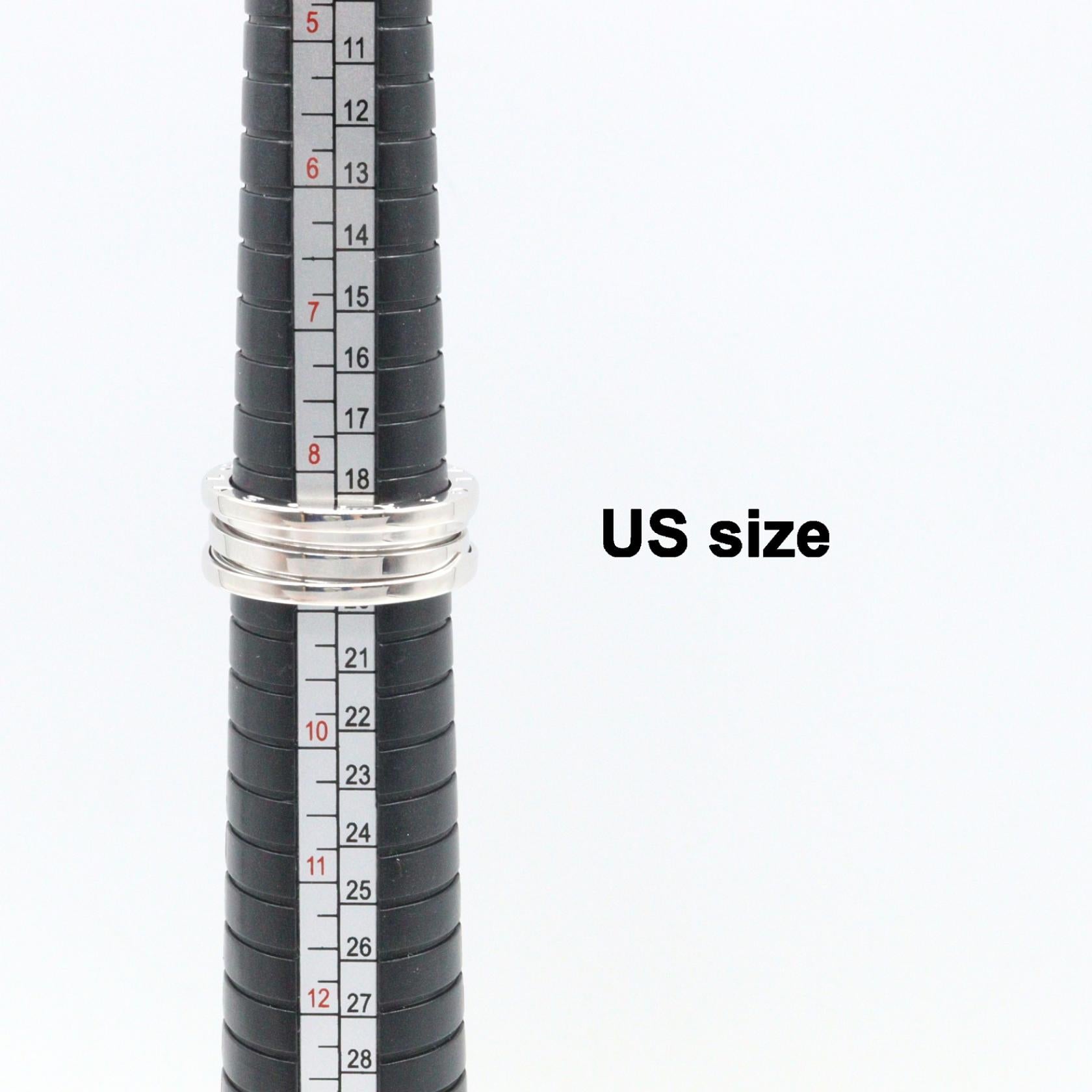 B-zero1 ビーゼロワン リング 3バンド リング 指輪 K18WG ホワイトゴールド ブルガリ アクセサリー BVLGARI