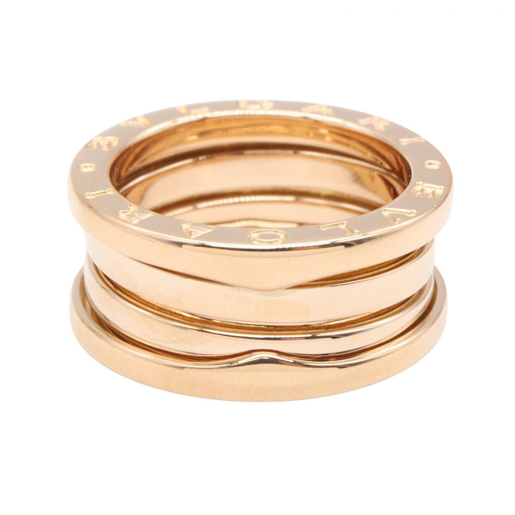B-zero1 ビーゼロワン リング 3バンド リング 指輪 K18PG ピンクゴールド ブルガリ アクセサリー BVLGARI