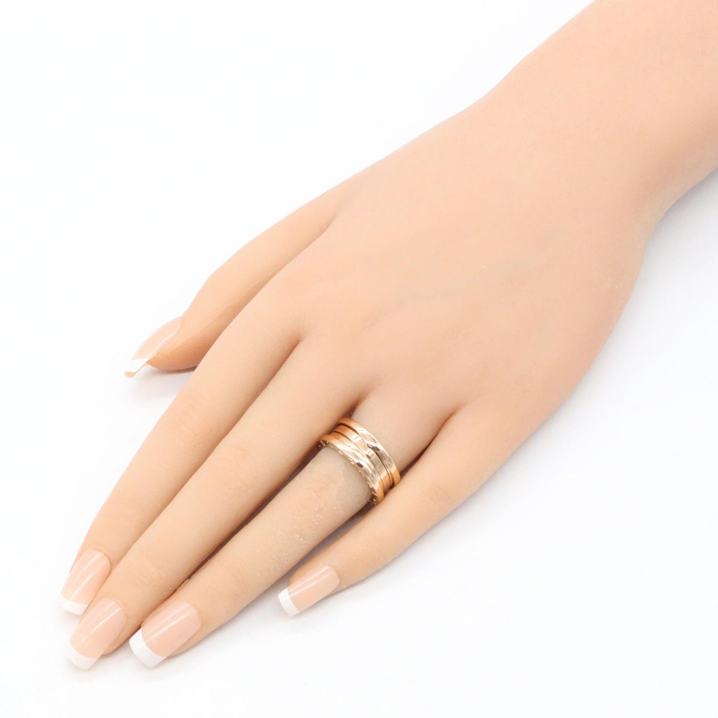 B-zero1 ビーゼロワン リング 3バンド リング 指輪 K18PG ピンクゴールド ブルガリ アクセサリー BVLGARI