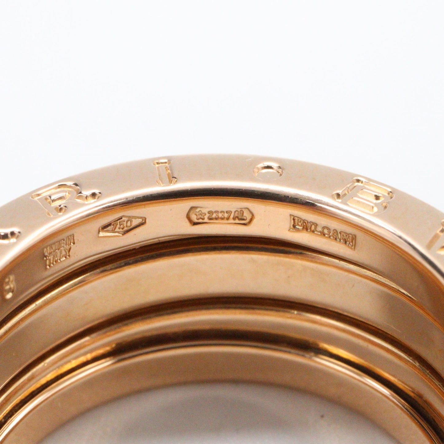 B-zero1 ビーゼロワン リング 3バンド リング 指輪 K18PG ピンクゴールド ブルガリ アクセサリー BVLGARI