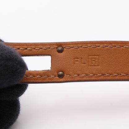 ケリーブレスレット ドゥブルトゥール ブレスレット GP レザー ブラウン ゴールド エルメス アクセサリー HERMES