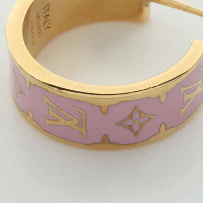 ナノグラム エナメル フープ ピアス GP ピンク ゴールド ルイヴィトン アクセサリー LOUIS VUITTON