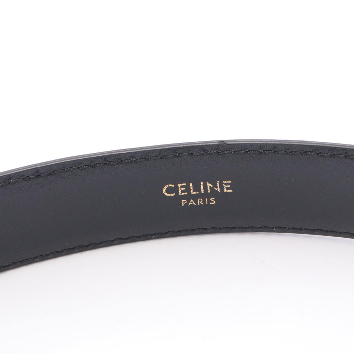 トリオンフ ゴールド金具 ベルト レザー ブラック セリーヌ 財布・小物 CELINE