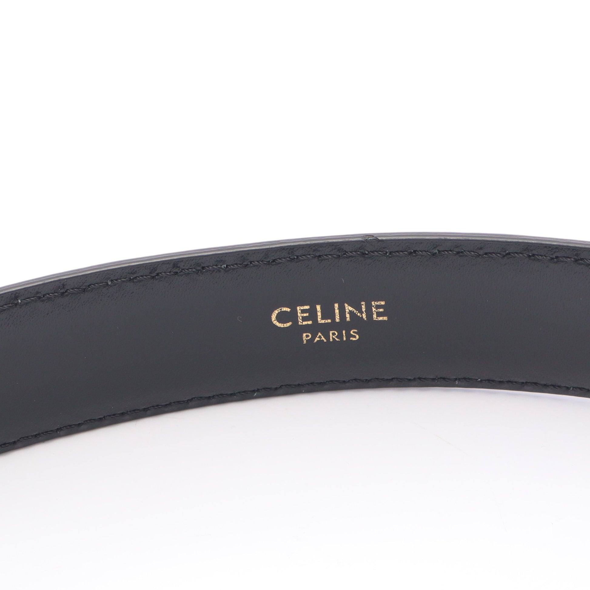 トリオンフ ゴールド金具 ベルト レザー ブラック セリーヌ 財布・小物 CELINE